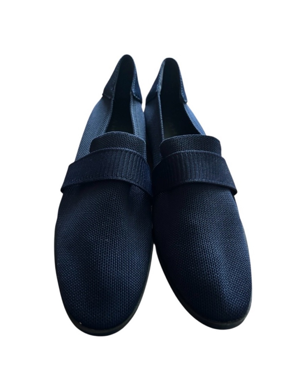 Tahari Women's Mykonos Knit Slip-On Loafers. Navy Blue. Size 10